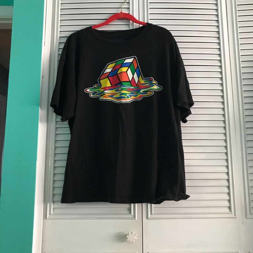 Melting tunic cube shirt